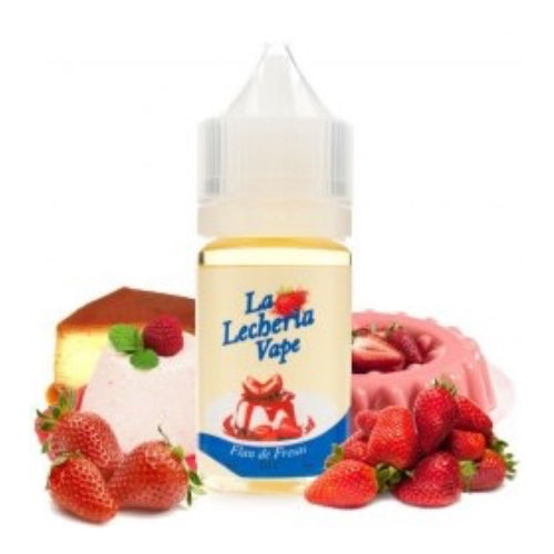 Flan de Fresas 30ml La Lechería Vape