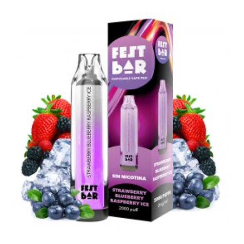 Fest Bar Pod desechable Strawberry Blueberry Raspberry Ice